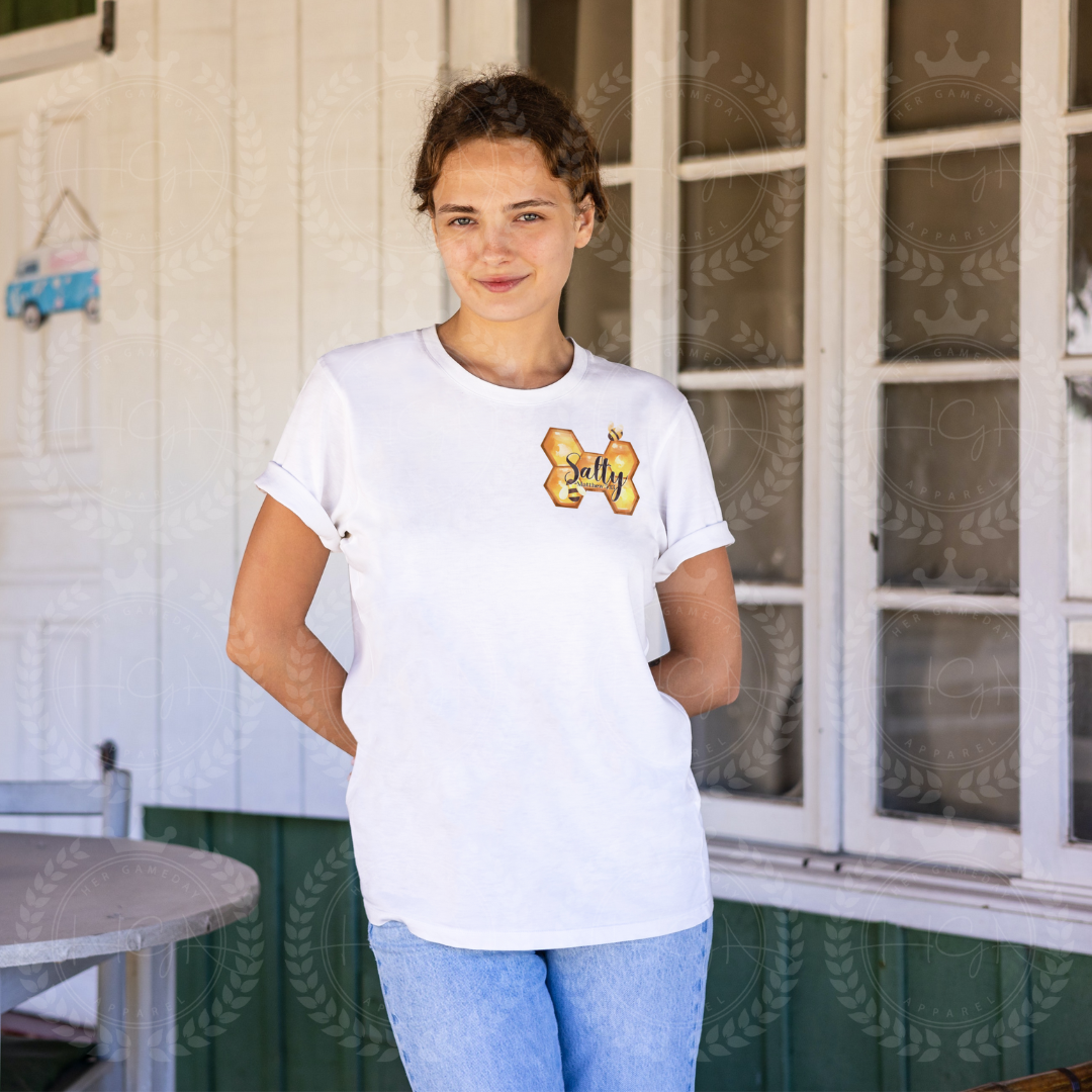 There's Honey in the Rock Psm 81:16 Salty Faith Tee