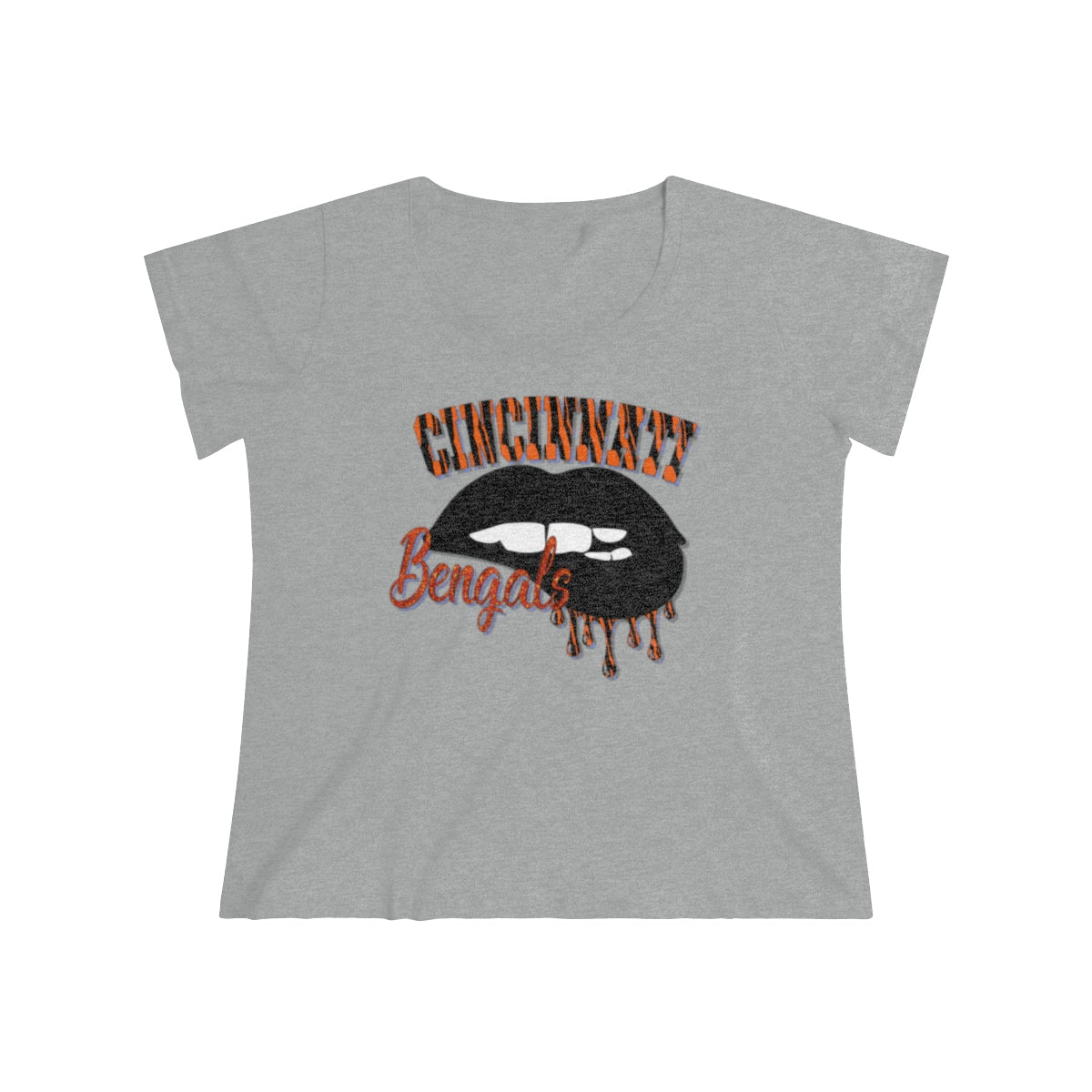 Cincinnati Bengal Stripes Football Tee