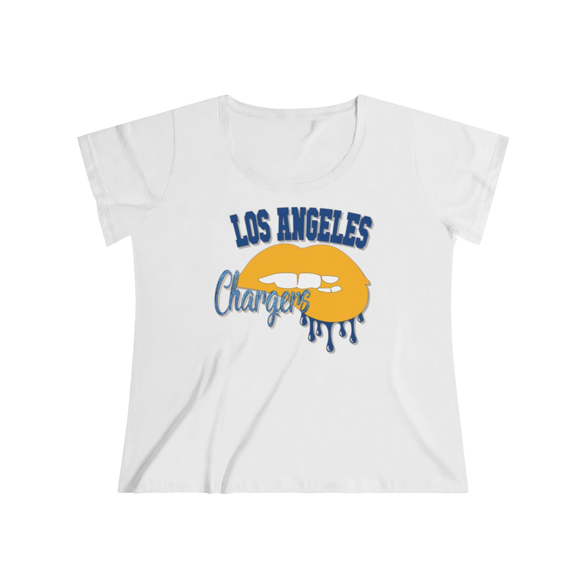 Chargers Dripping Lips Women's Tee