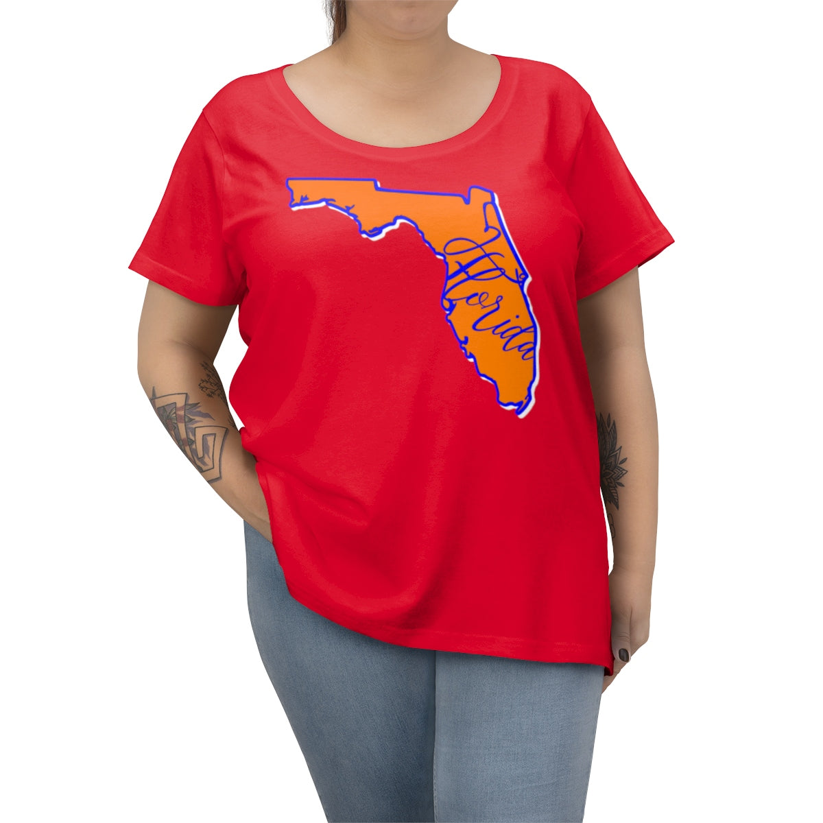 Florida University Inspired Curvy Tee