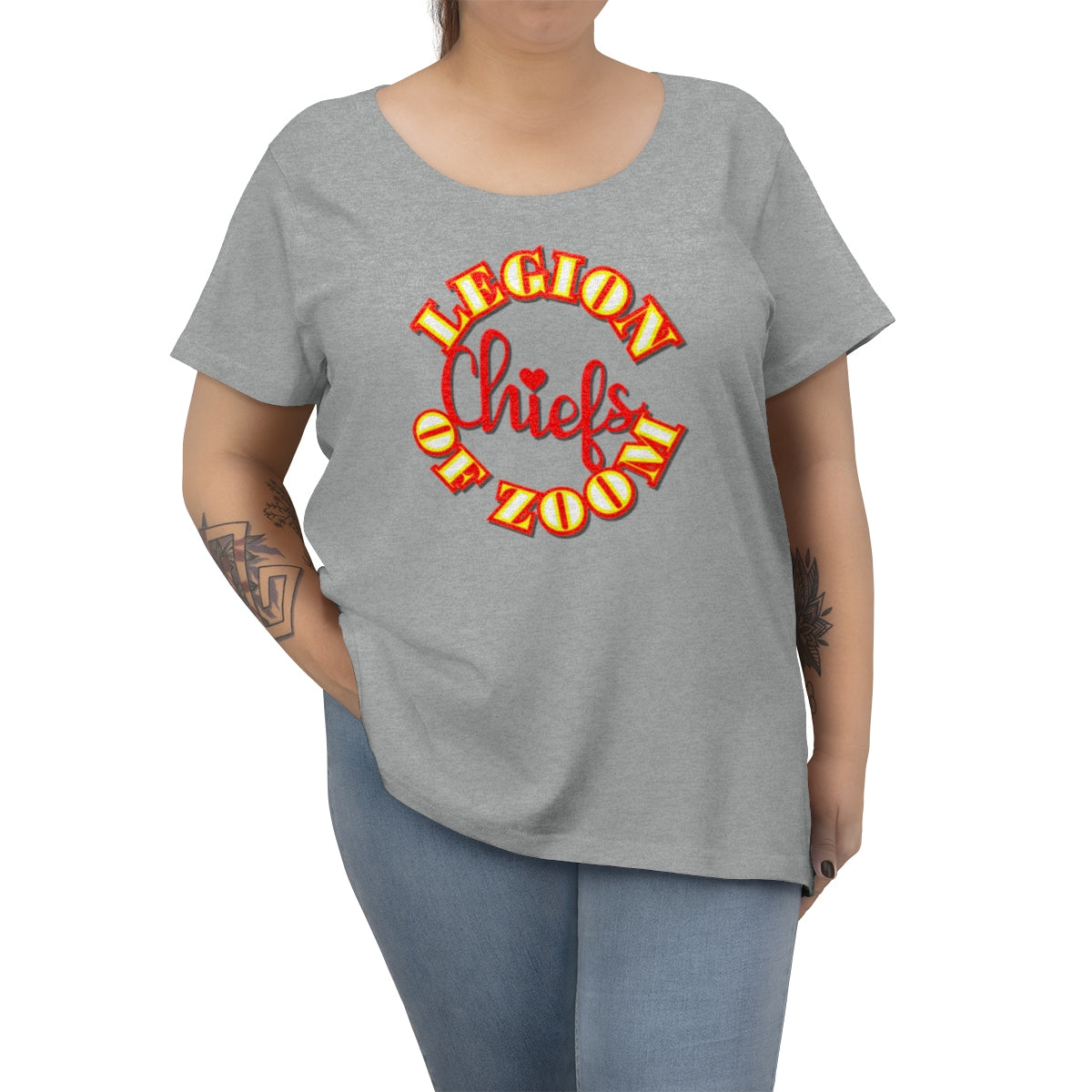 Legion of Zoom Football Women's Curvy Tee