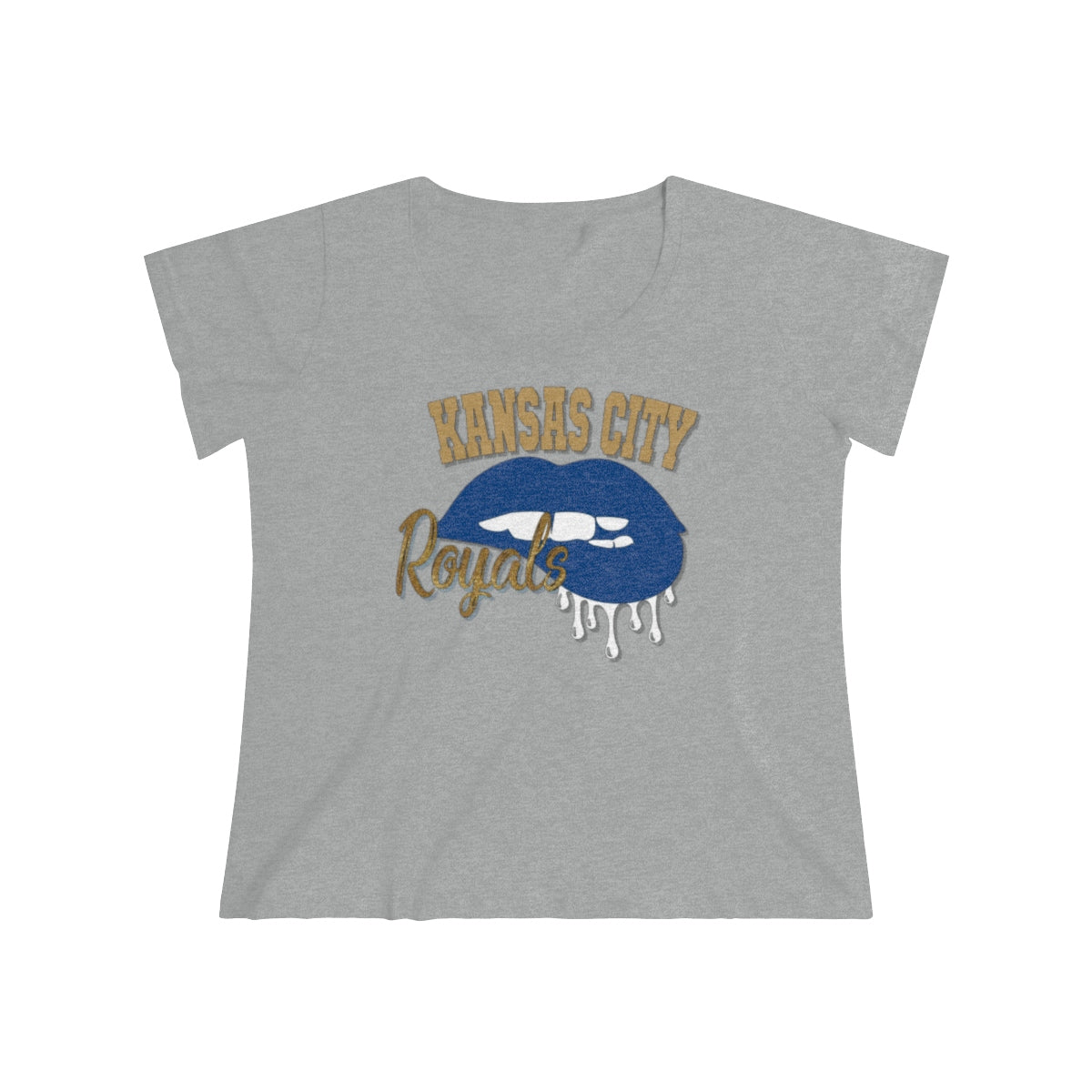 Royals Baseball Dripping Lips Tee