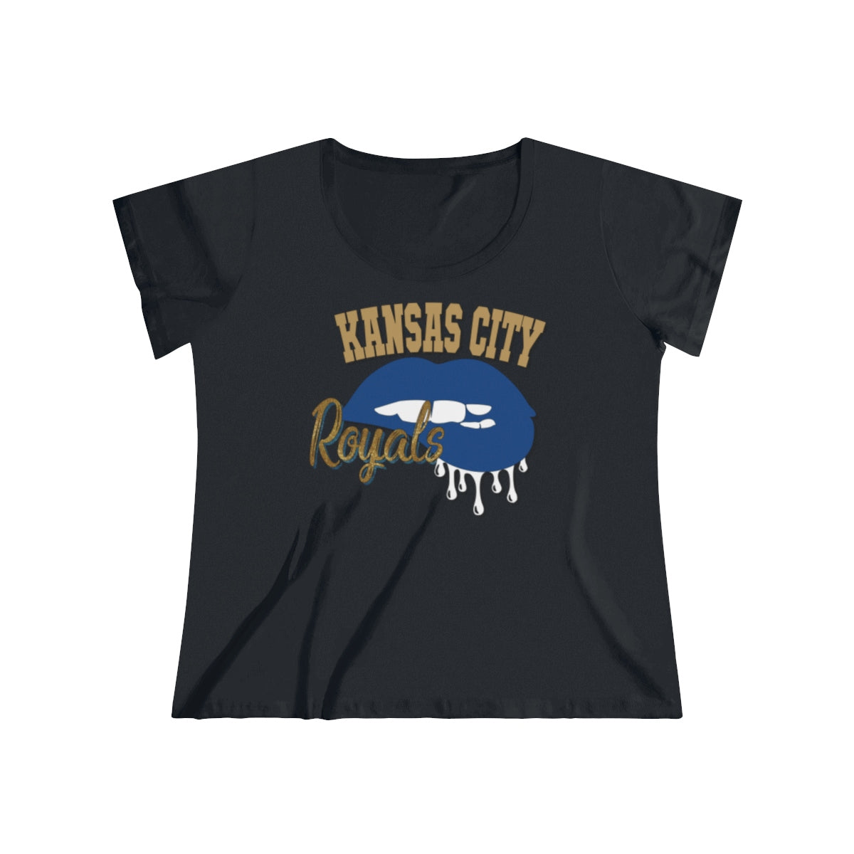 Royals Baseball Dripping Lips Tee