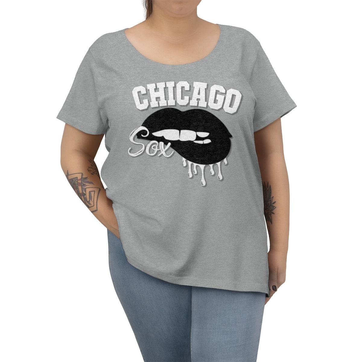 Chicago Sox Baseball Dripping Lips Tee