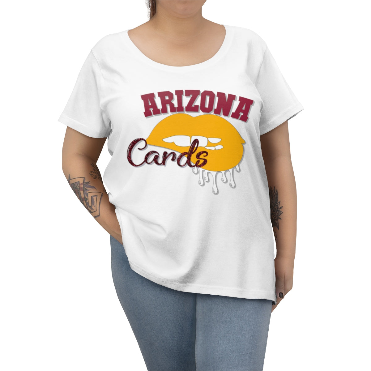 Arizona Cardinals Football Dripping Lips Tee