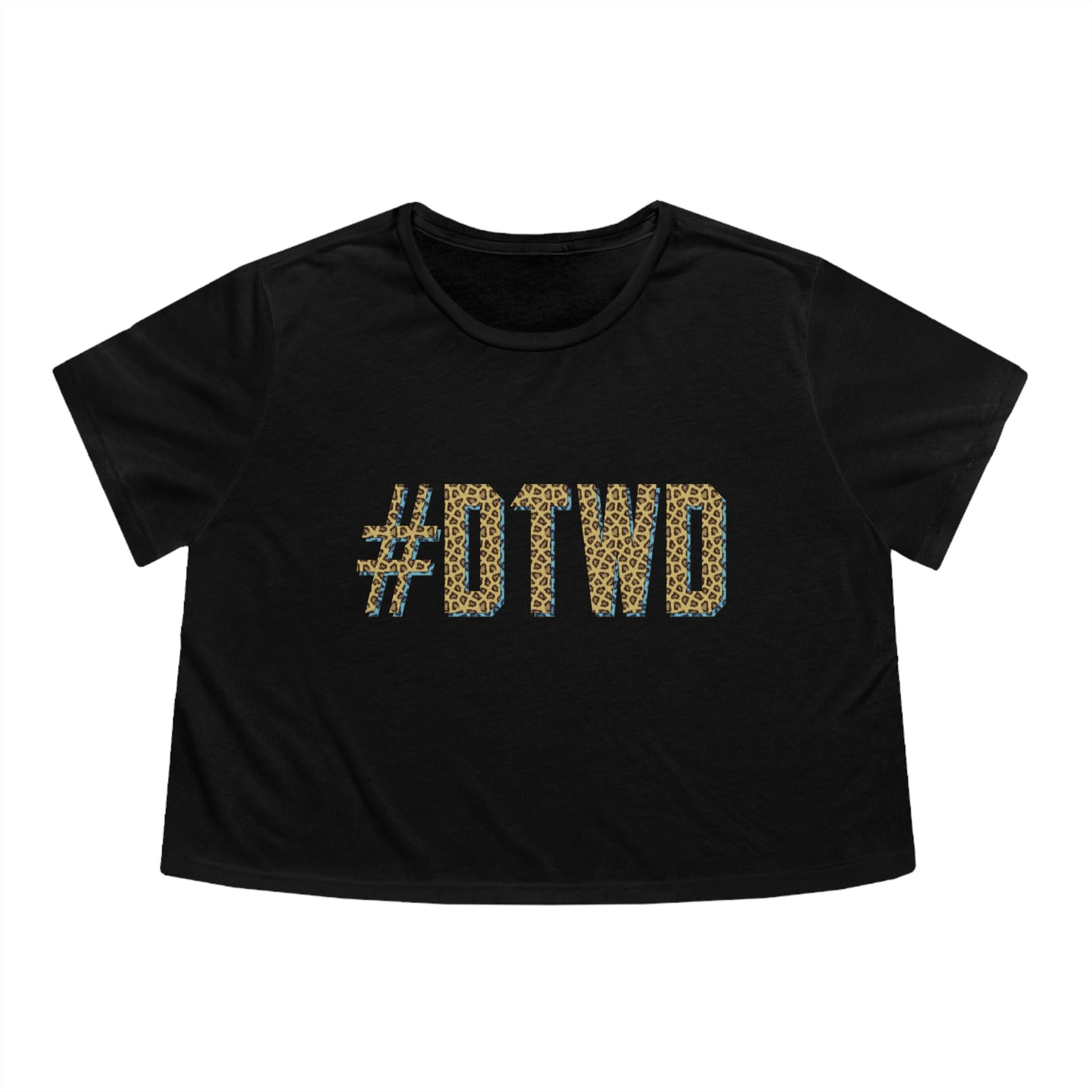 Jaguars Inspired #DTWD Geo-tag Women's Curvy Cropped Tee