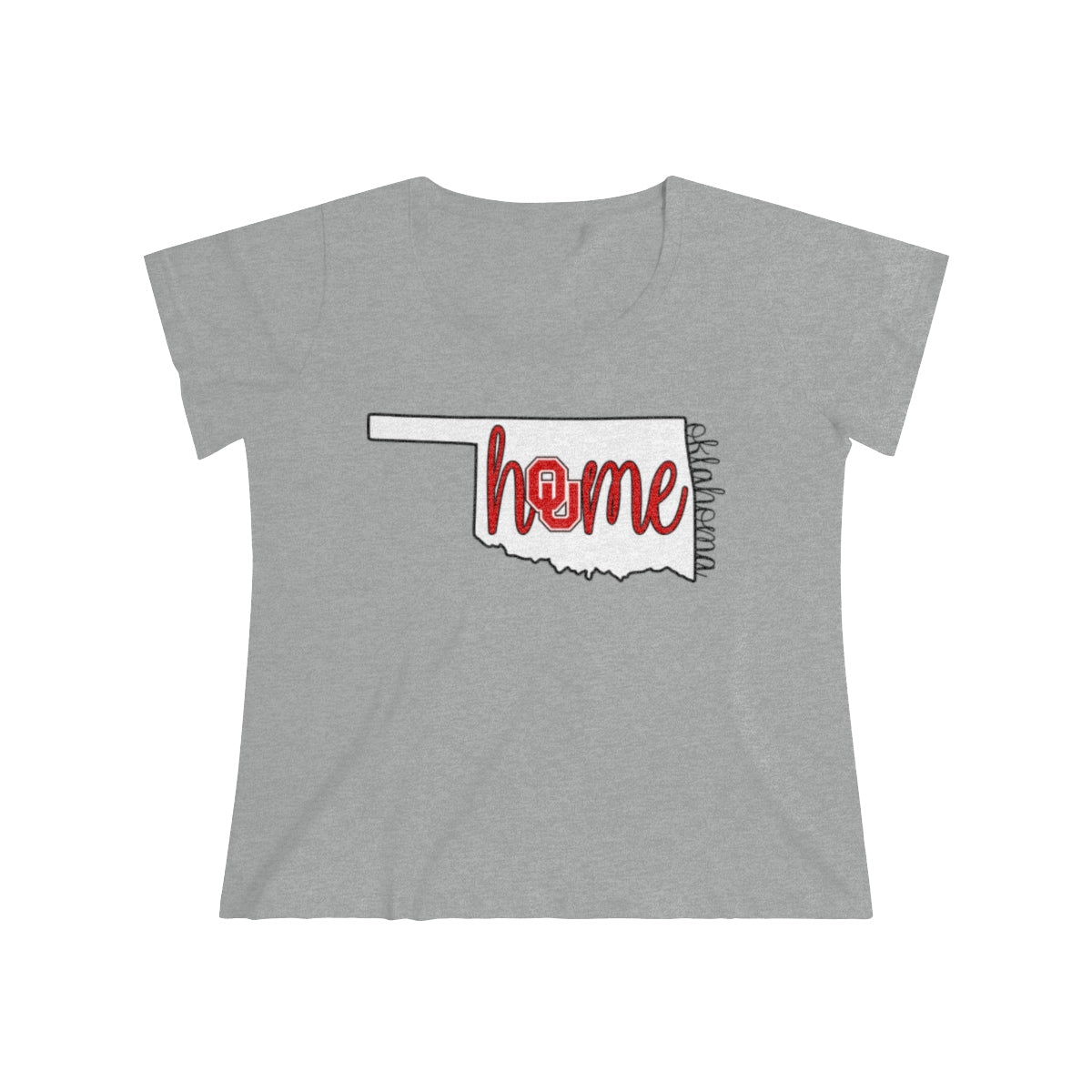 Home Oklahoma University Inspired Women's Curvy Tee