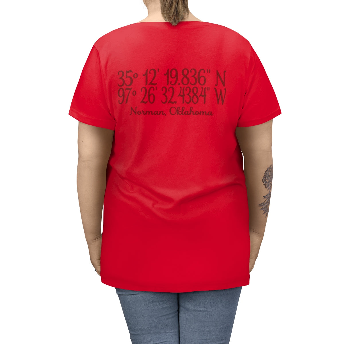 Boomer Sooner Geo-tag Women's Tee