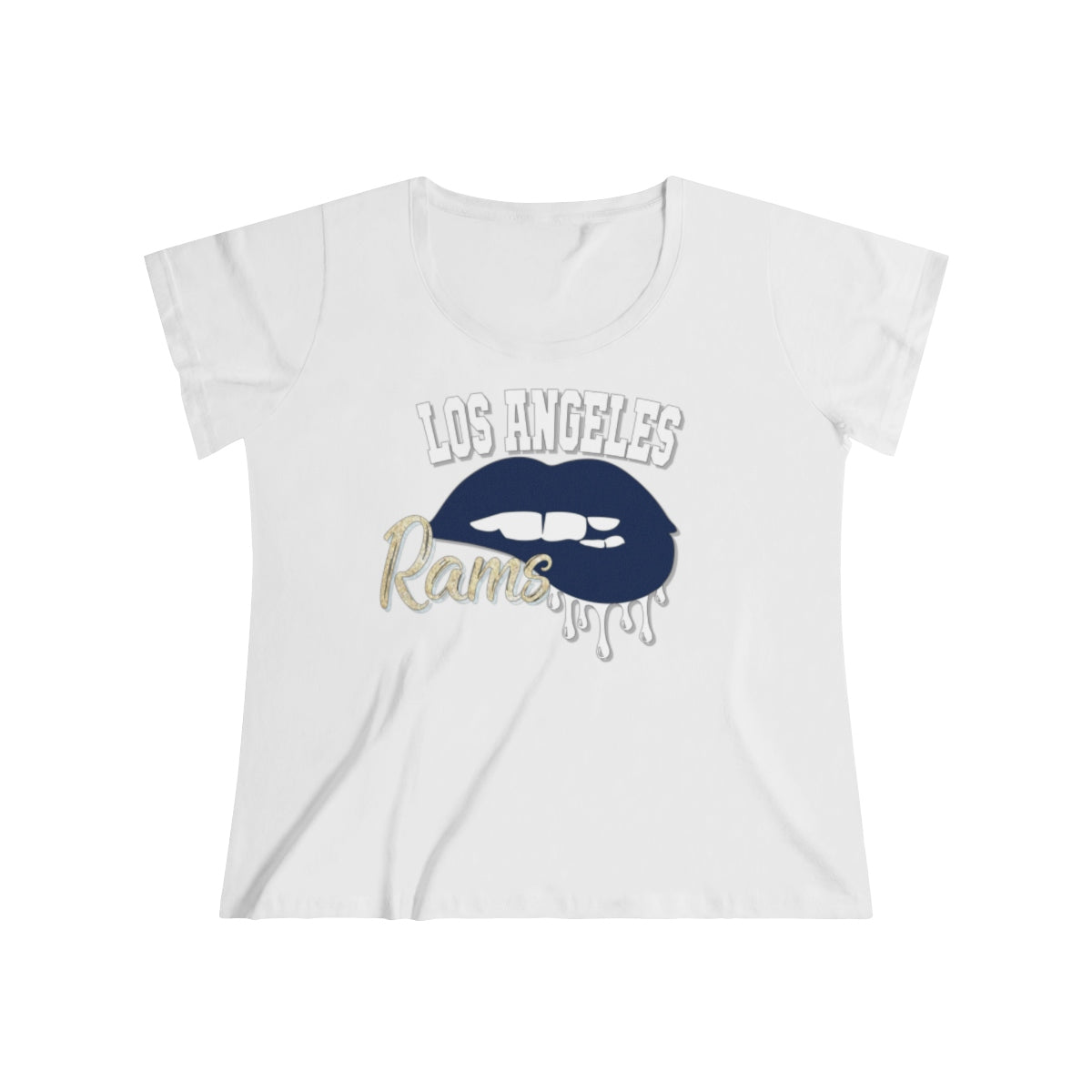 Rams inspired Football Dripping Lips Tee