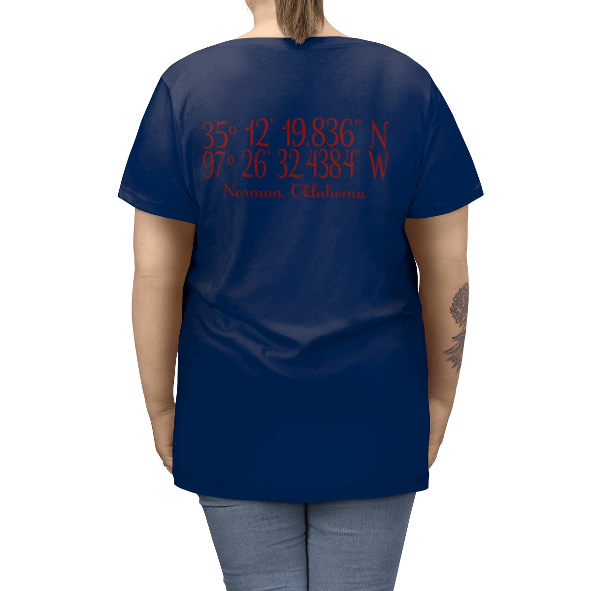 Boomer Sooner Geo-tag Women's Tee