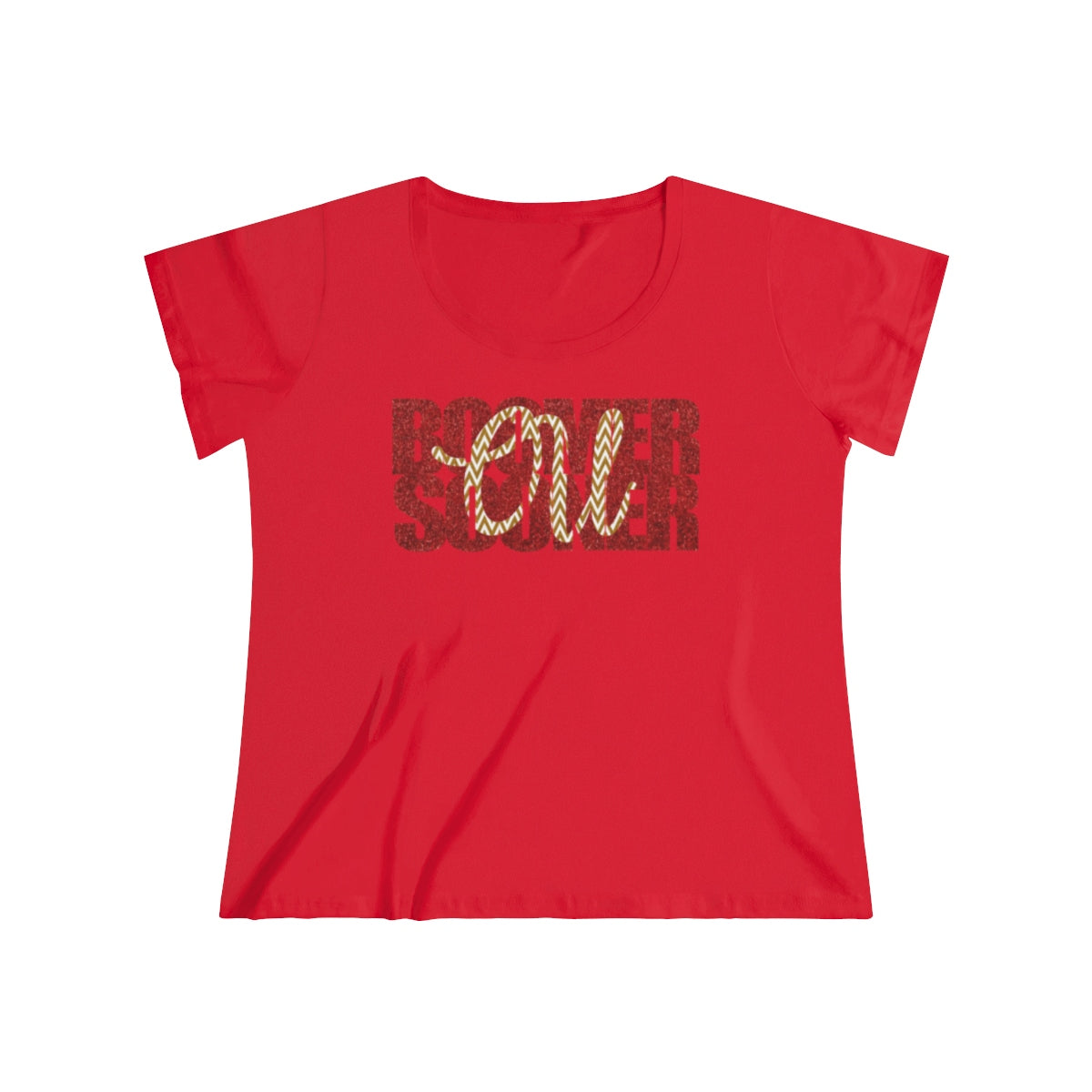 Boomer Sooner Women's Curvy Tee