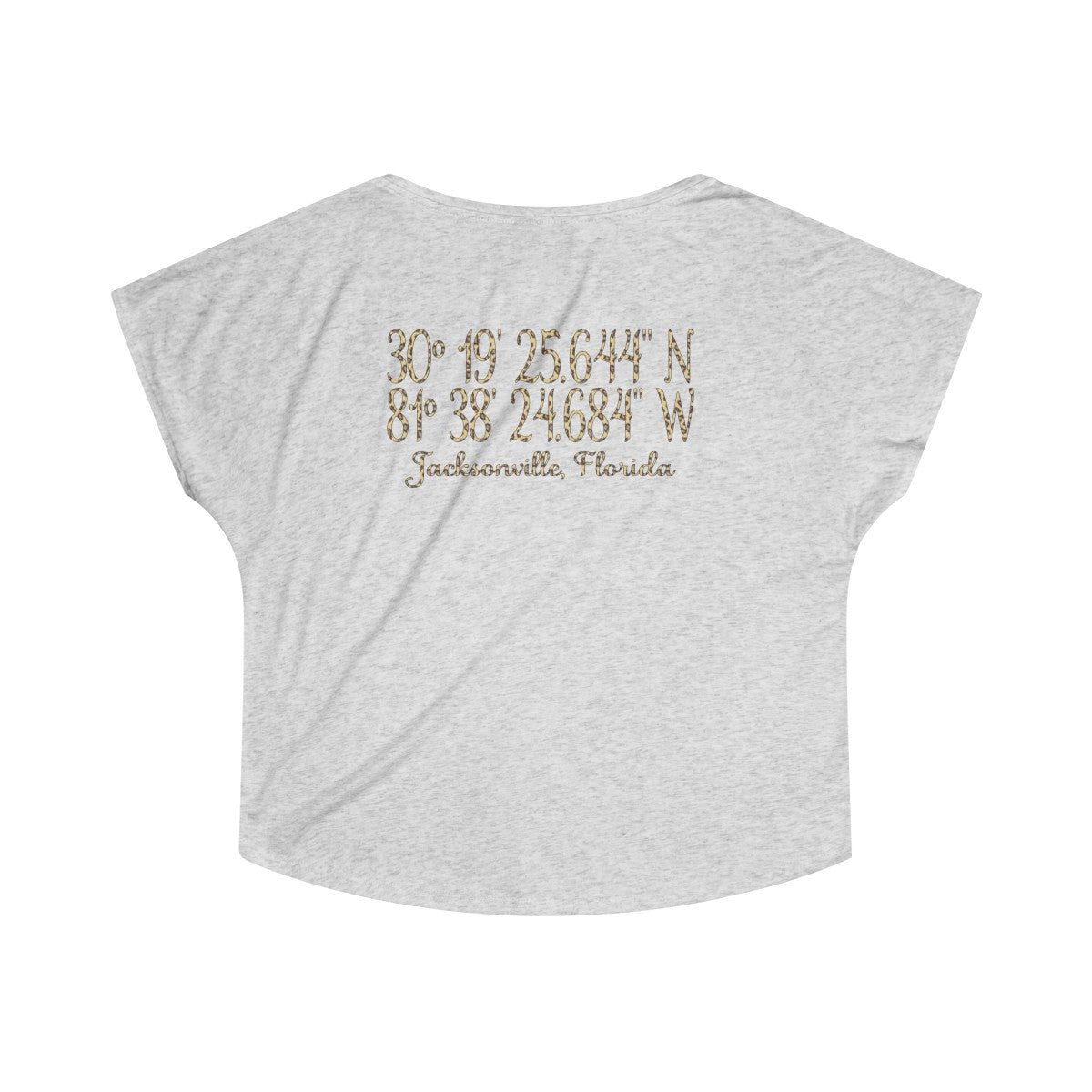 Jaguars Inspired #DTWD Geo-tag Women's Tri-Blend Dolman