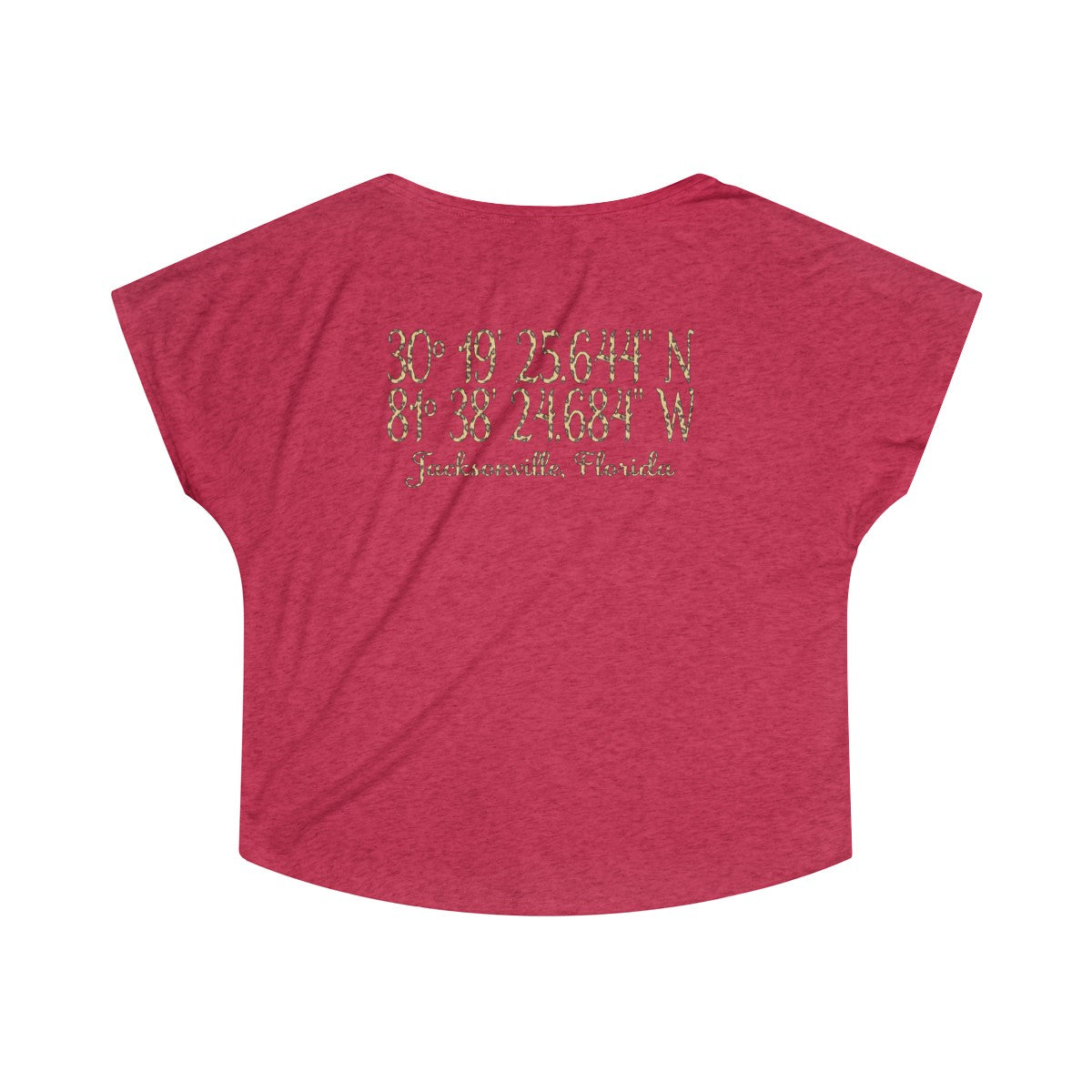 Jaguars Inspired #DTWD Geo-tag Women's Tri-Blend Dolman