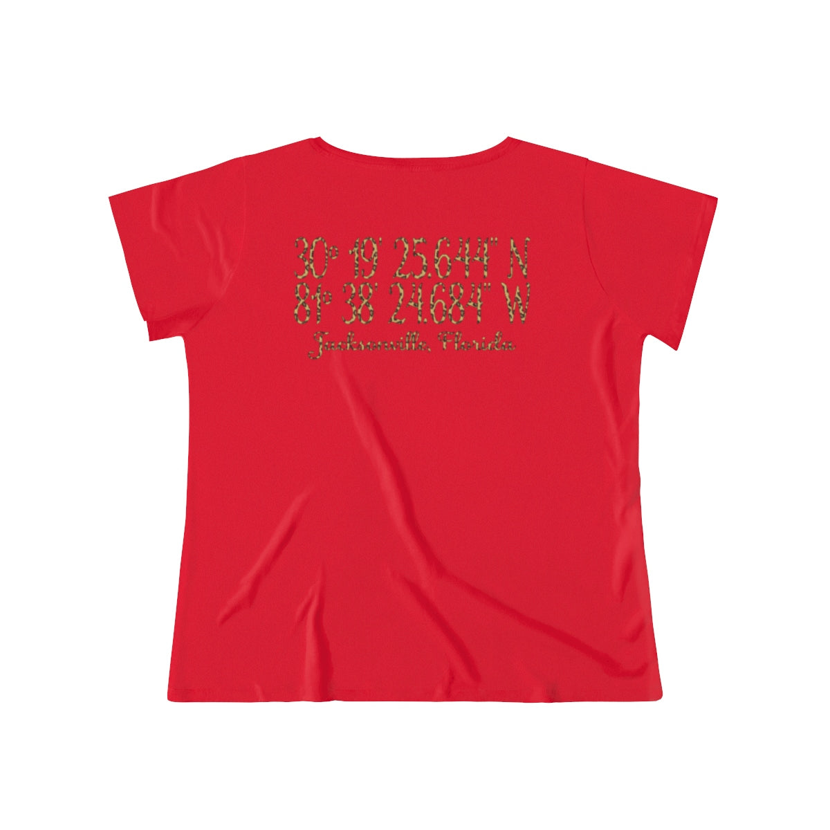 Jaguars Geo-tag Women's Curvy Tee