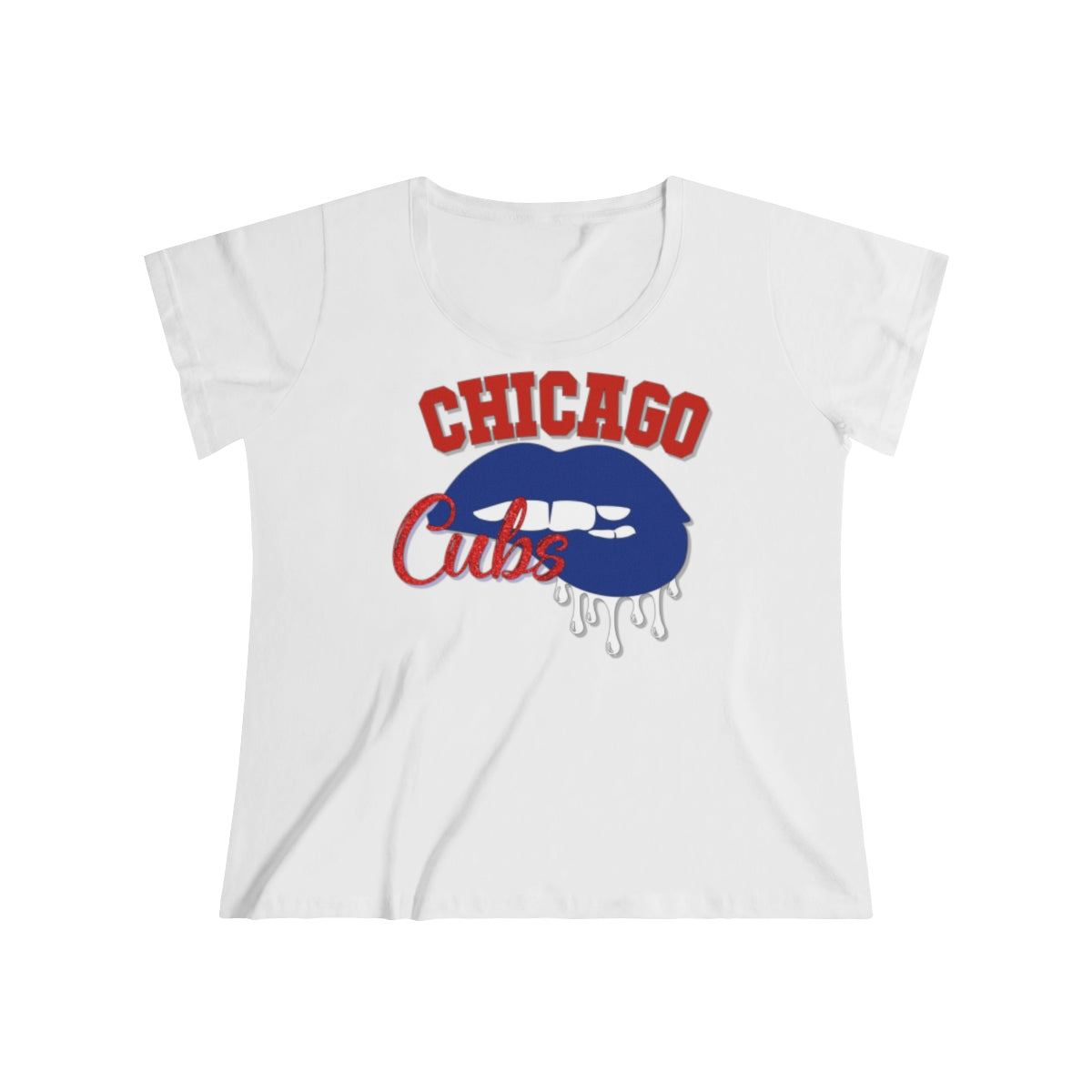 Chicago Cubs Baseball Dripping Lips Tee