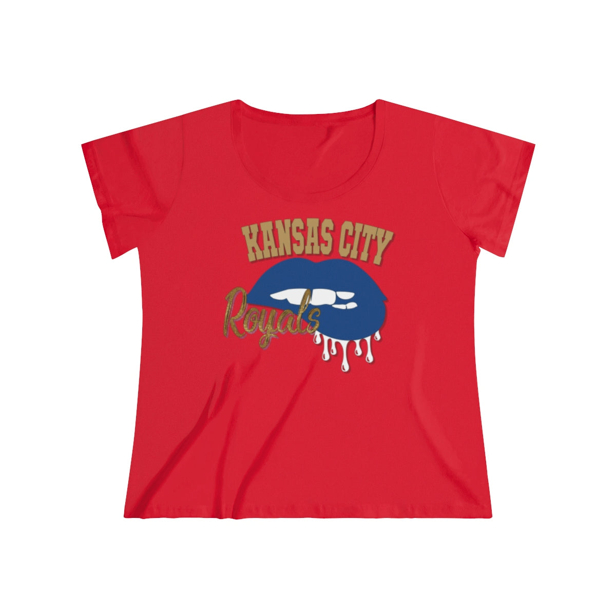 Royals Baseball Dripping Lips Tee