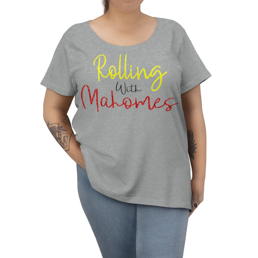 Rolling with Mahomes Football Tee