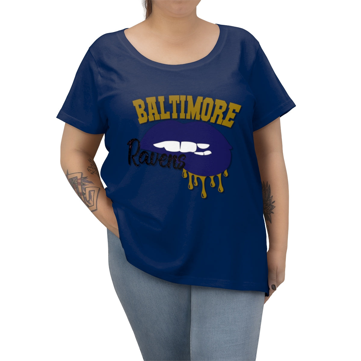 Baltimore Ravens Dripping Lips Tee