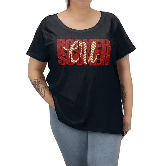 Boomer Sooner Oklahoma University Inspired Women's Curvy Tee