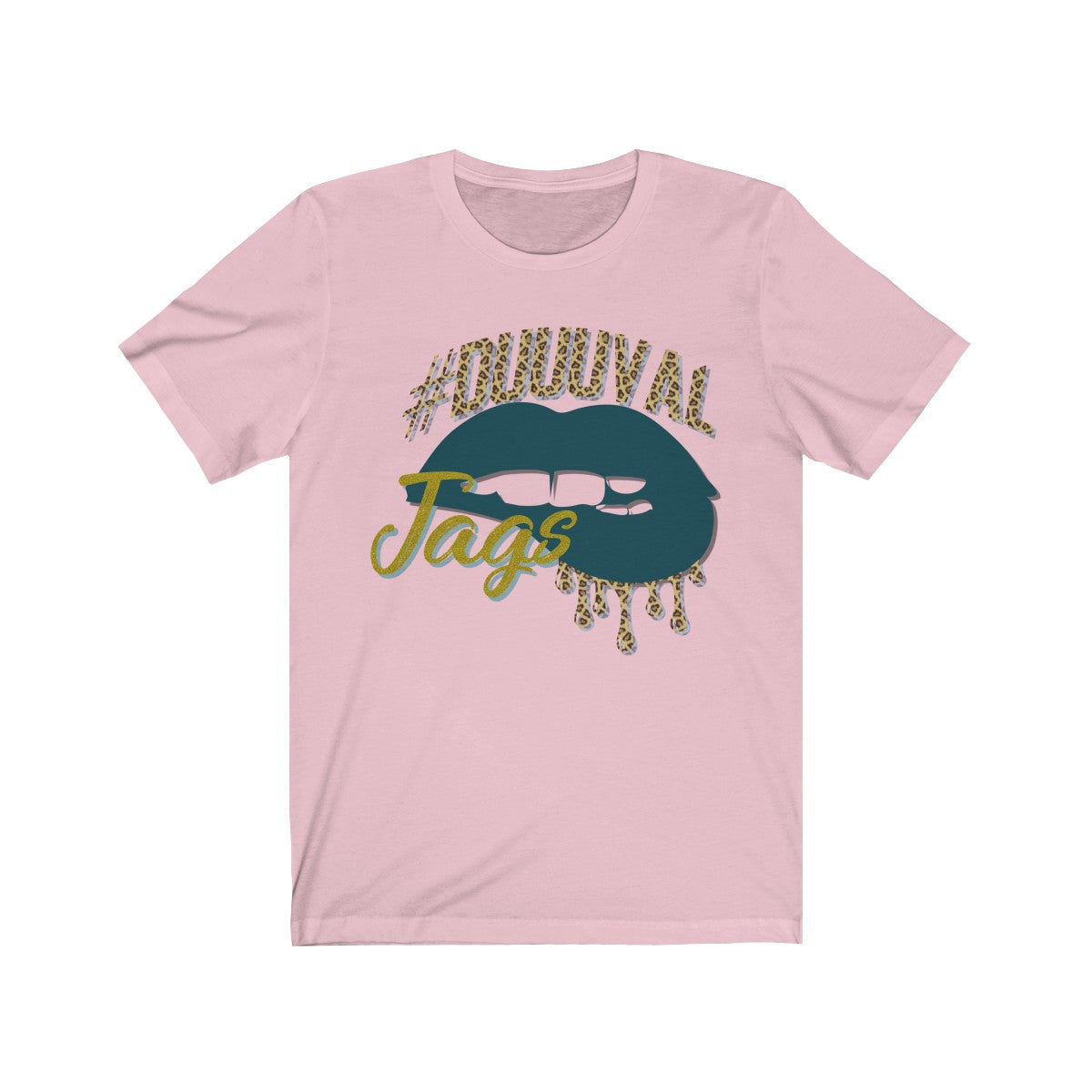 #Duuuval Jacksonville Jaguars inspired Football Dripping Lips Unisex Jersey Short Sleeve Tee