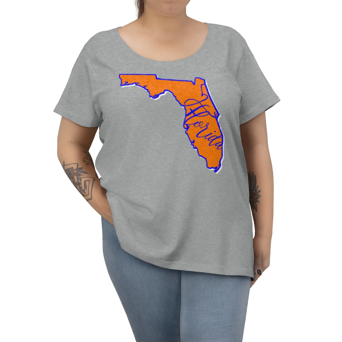Florida University Inspired Curvy Tee