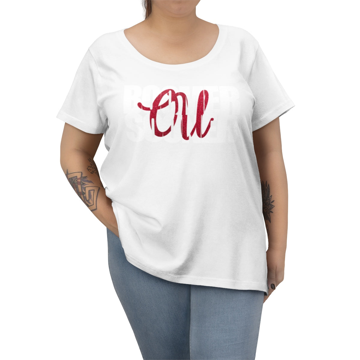 Boomer Sooner Women's Curvy Tee
