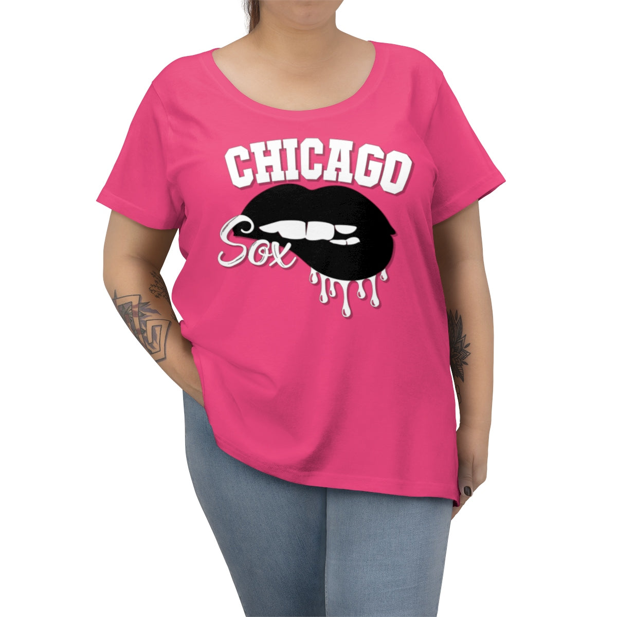 Chicago Sox Baseball Dripping Lips Tee