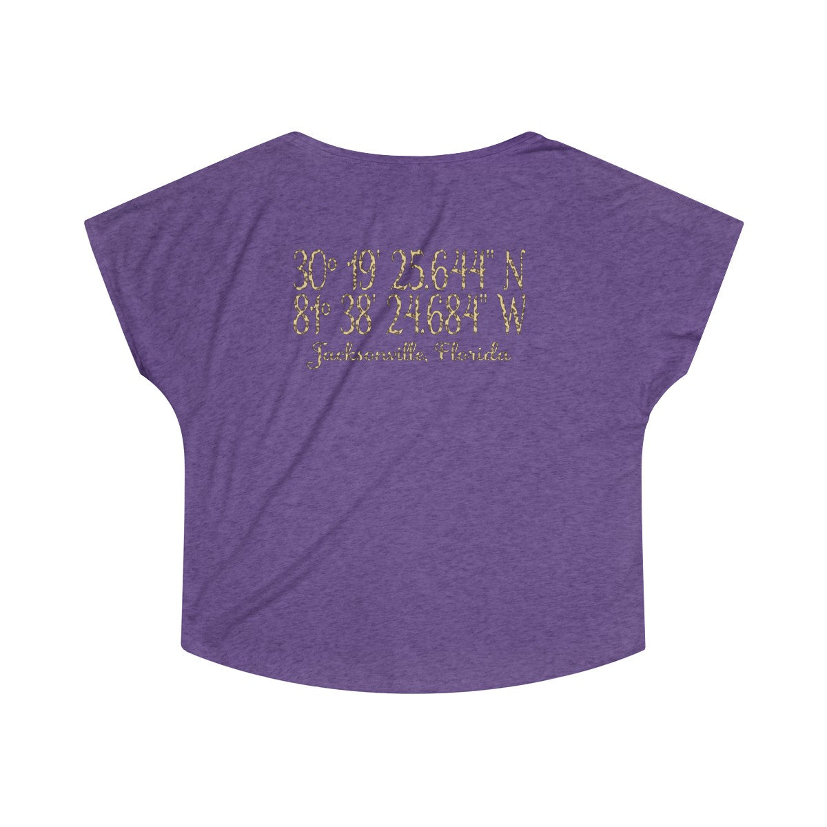 Jaguars Inspired #DTWD Geo-tag Women's Tri-Blend Dolman