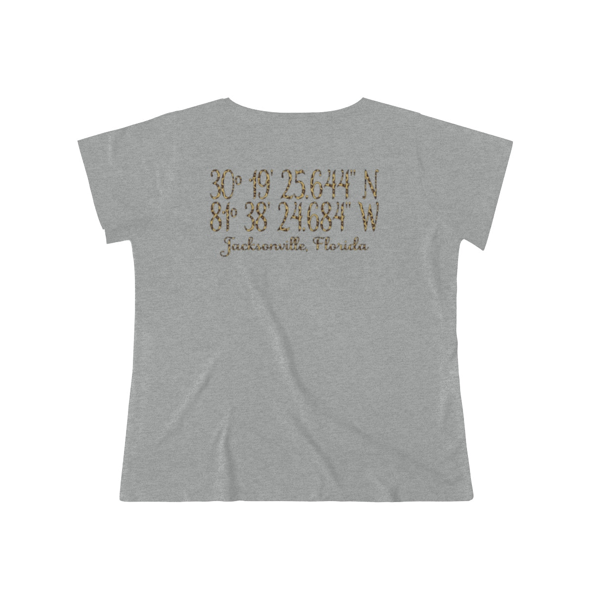 Jaguars Geo-tag Women's Curvy Tee