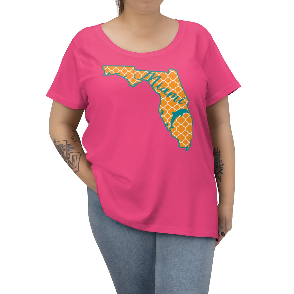 Miami Dolphins State Outline Tee