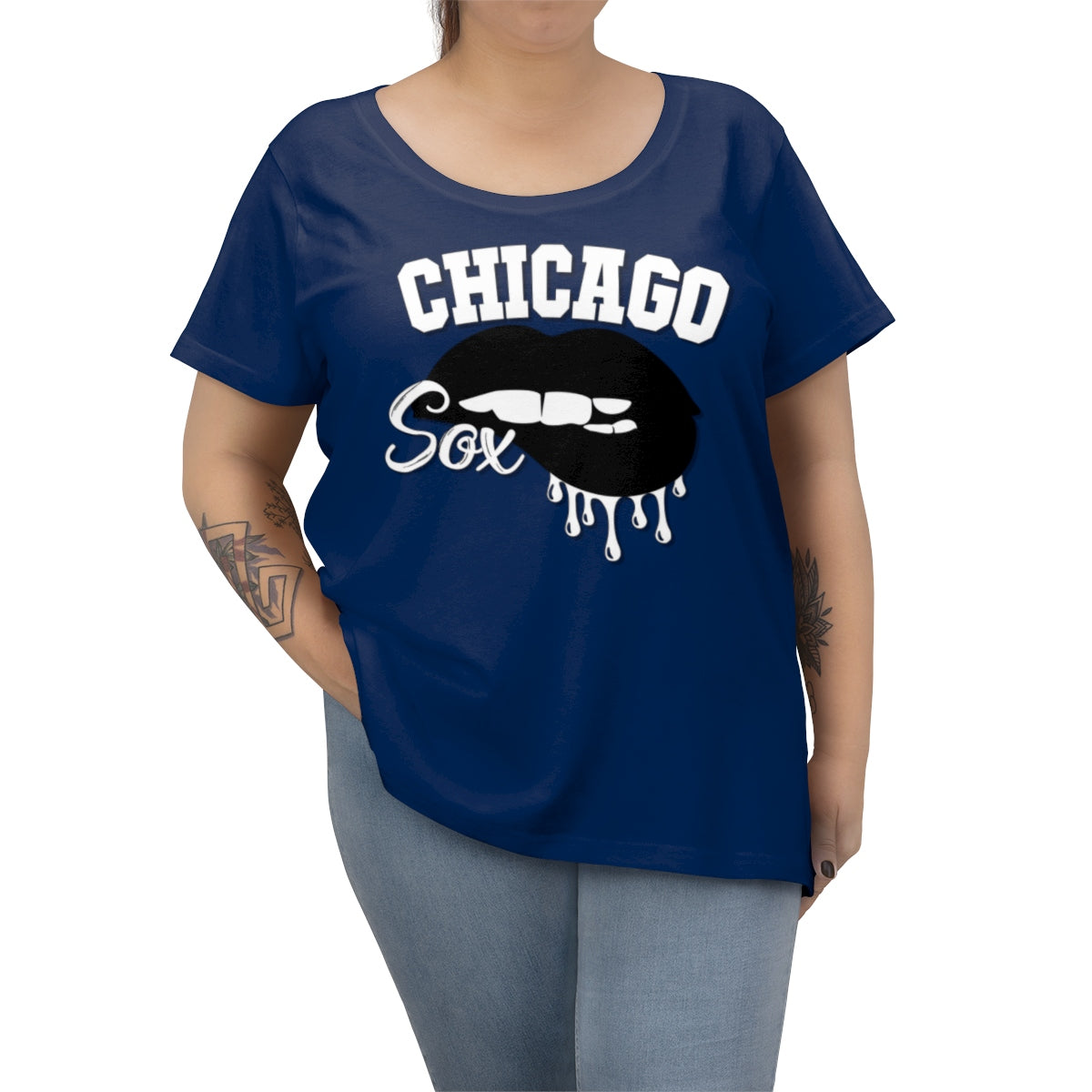 Chicago Sox Baseball Dripping Lips Tee