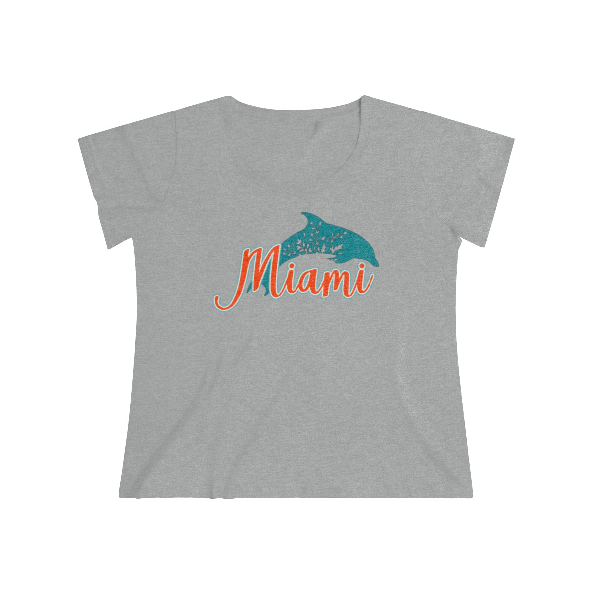 Miami Dolphins Floral Women's Tee
