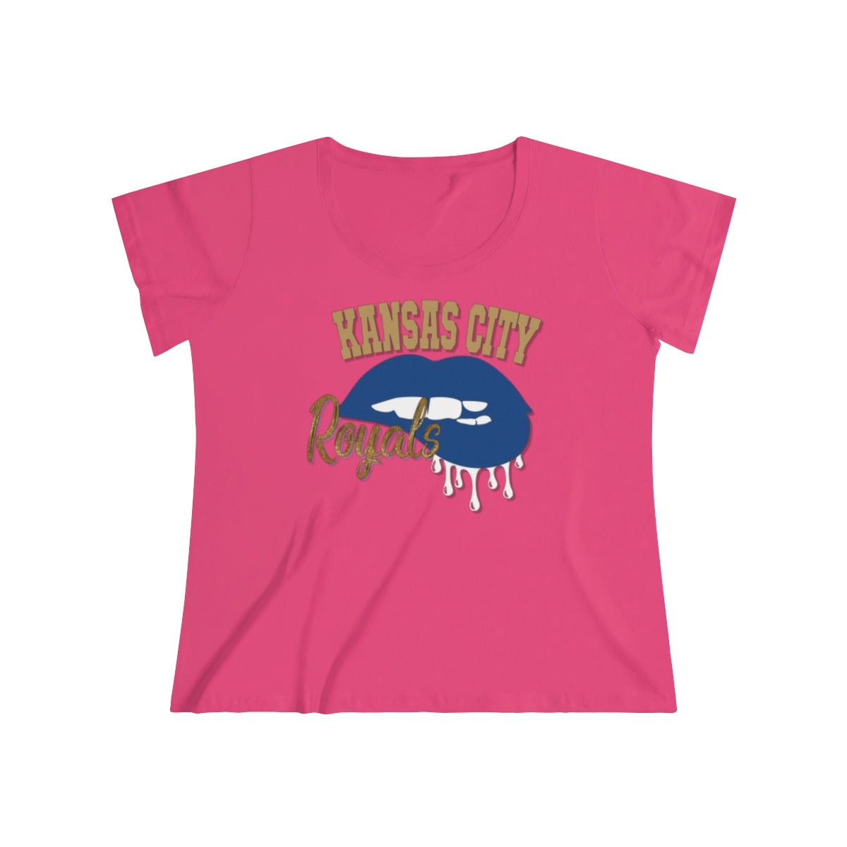 Royals Baseball Dripping Lips Tee