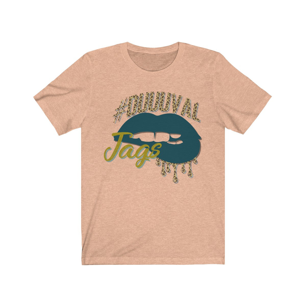 #Duuuval Jacksonville Jaguars inspired Football Dripping Lips Unisex Jersey Short Sleeve Tee