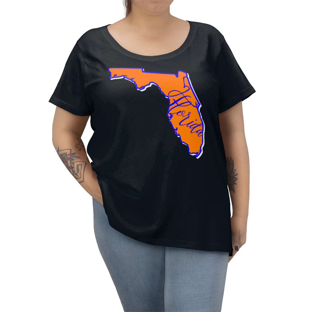 Florida University Inspired Curvy Tee
