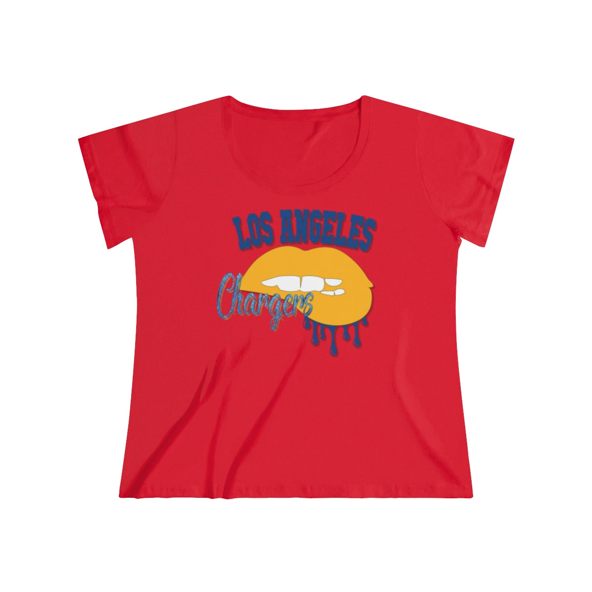 Chargers Dripping Lips Women's Tee