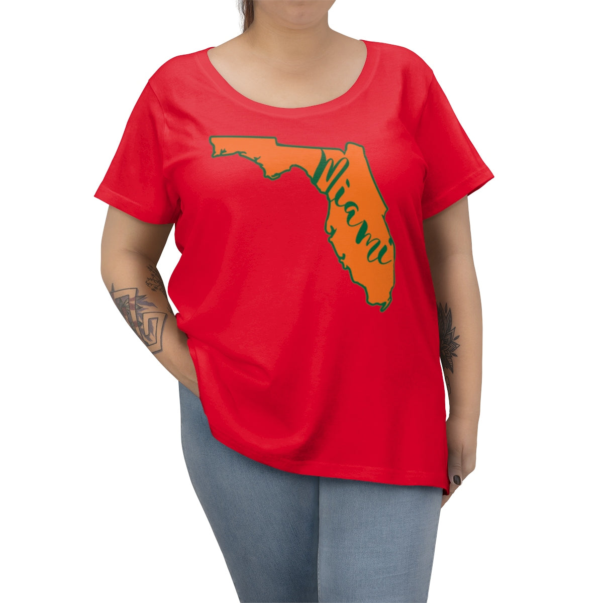 Miami Hurricanes Inspired Women's Tee