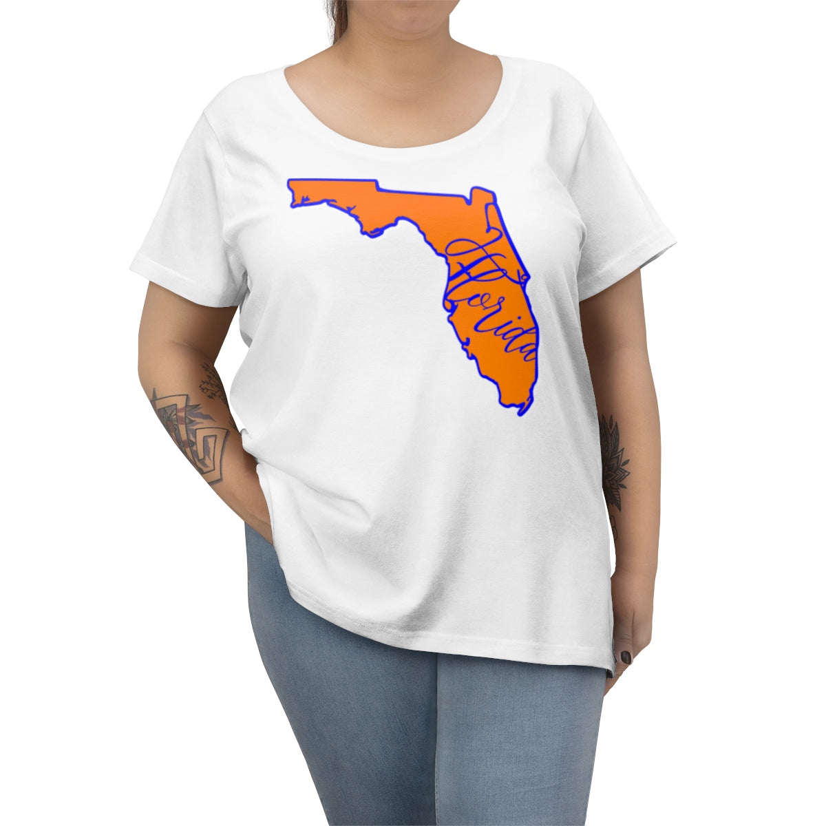 Florida University Inspired Curvy Tee