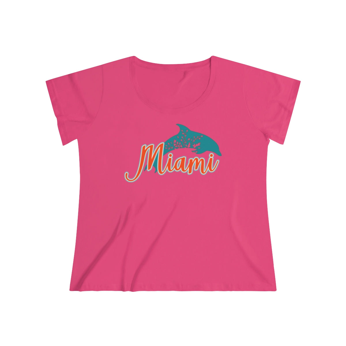 Miami Dolphins Floral Women's Tee