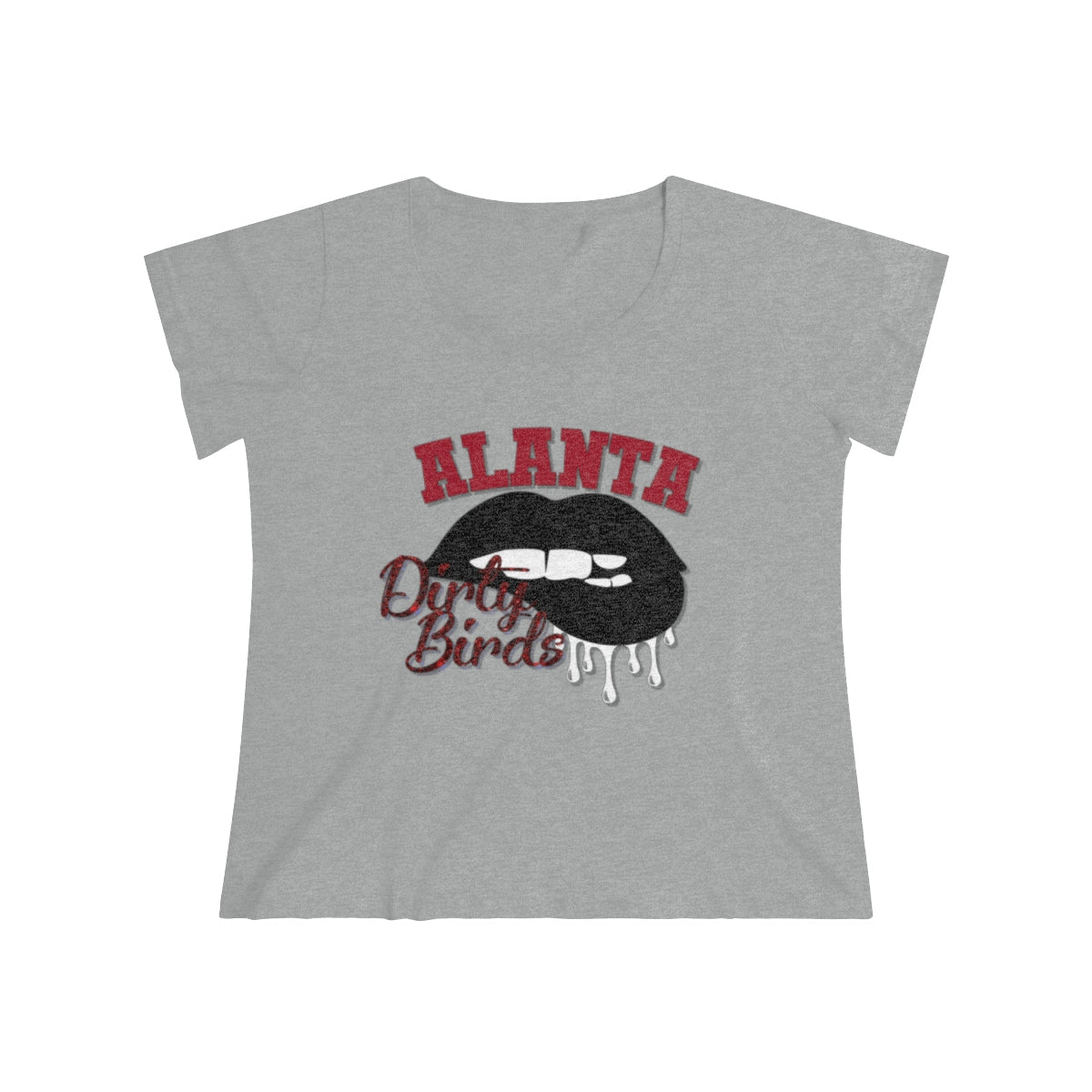 Atlanta Dripping Lips Women's Curvy Tee
