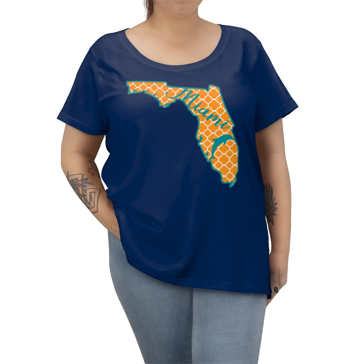 Miami Dolphins State Outline Tee