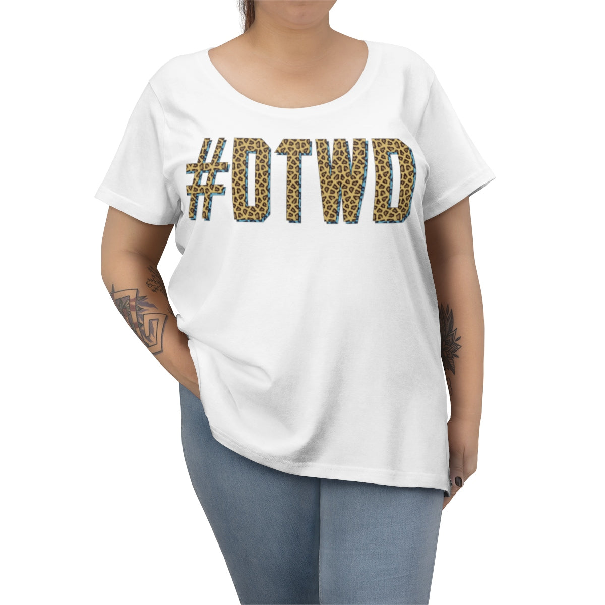 Jaguars Geo-tag Women's Curvy Tee