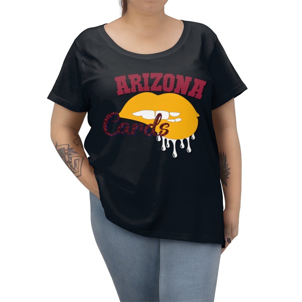 Arizona Cardinals Football Dripping Lips Tee
