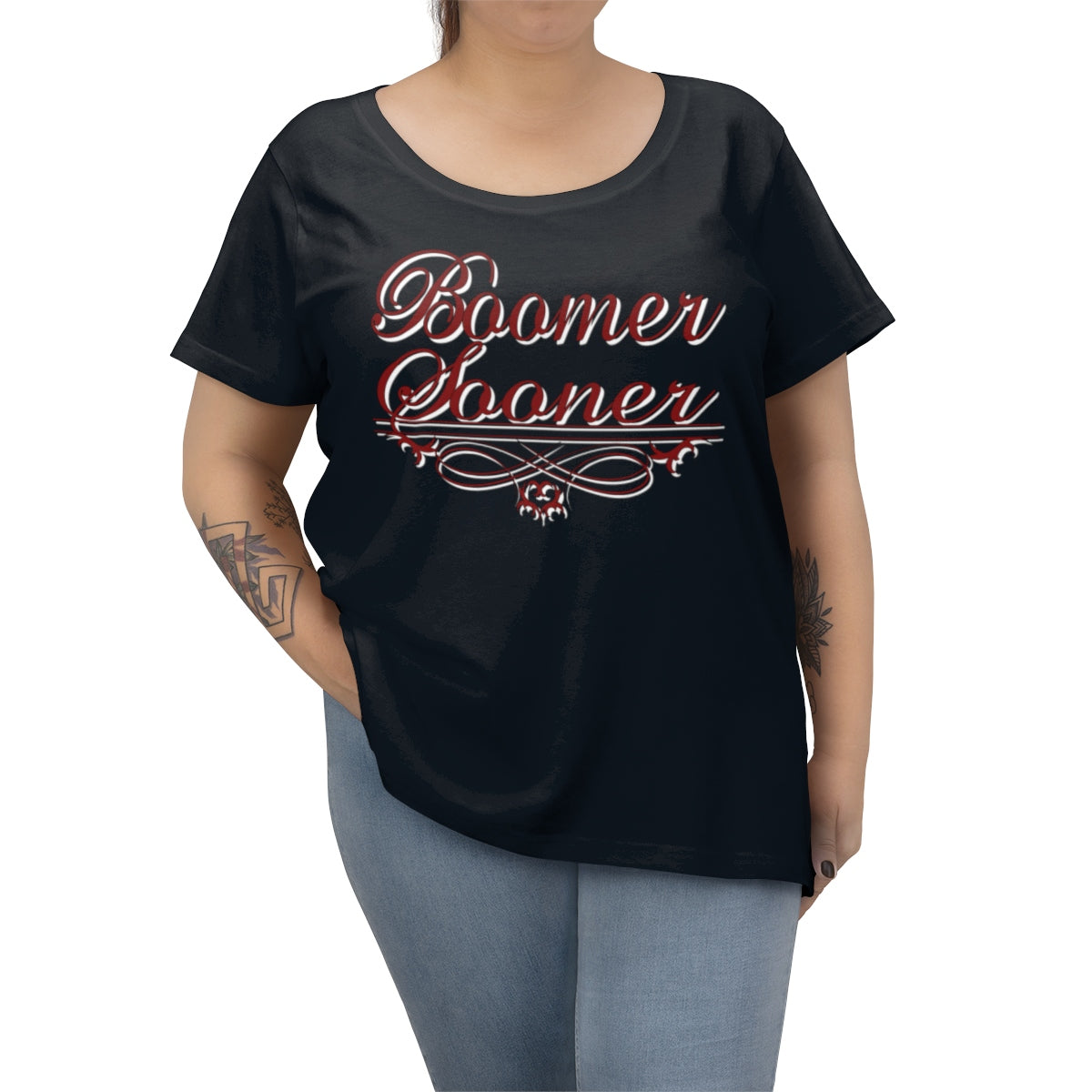 Boomer Sooner Geo-tag Women's Tee