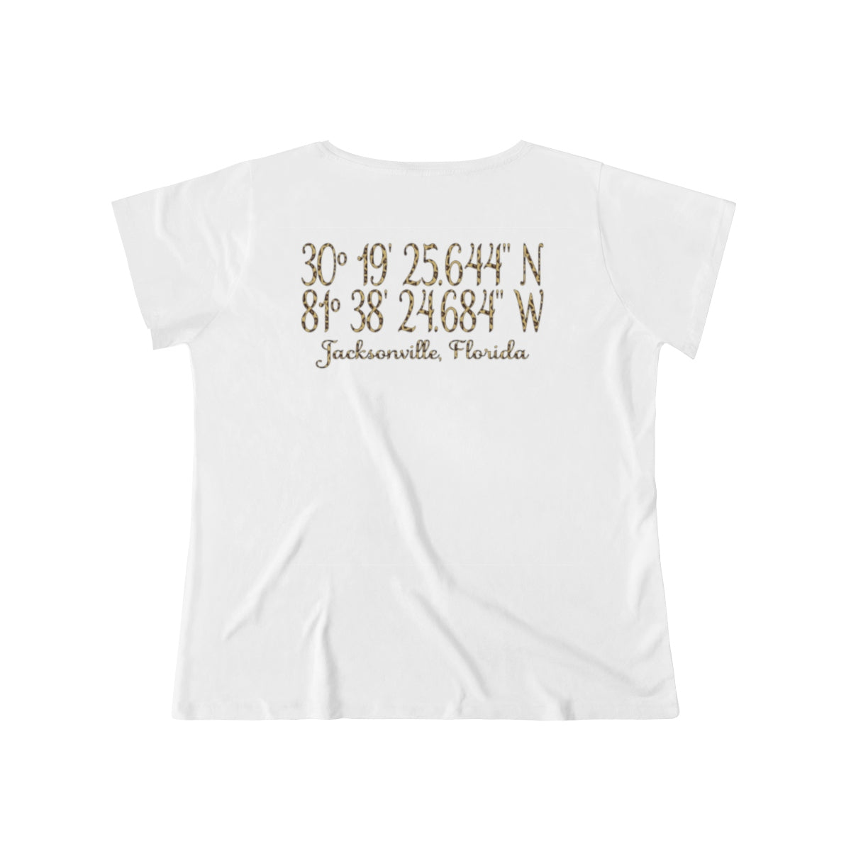 Jaguars Geo-tag Women's Curvy Tee