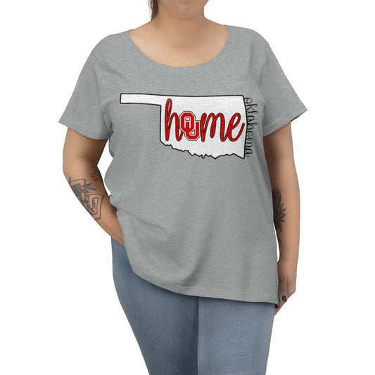 Home Oklahoma University Inspired Women's Curvy Tee