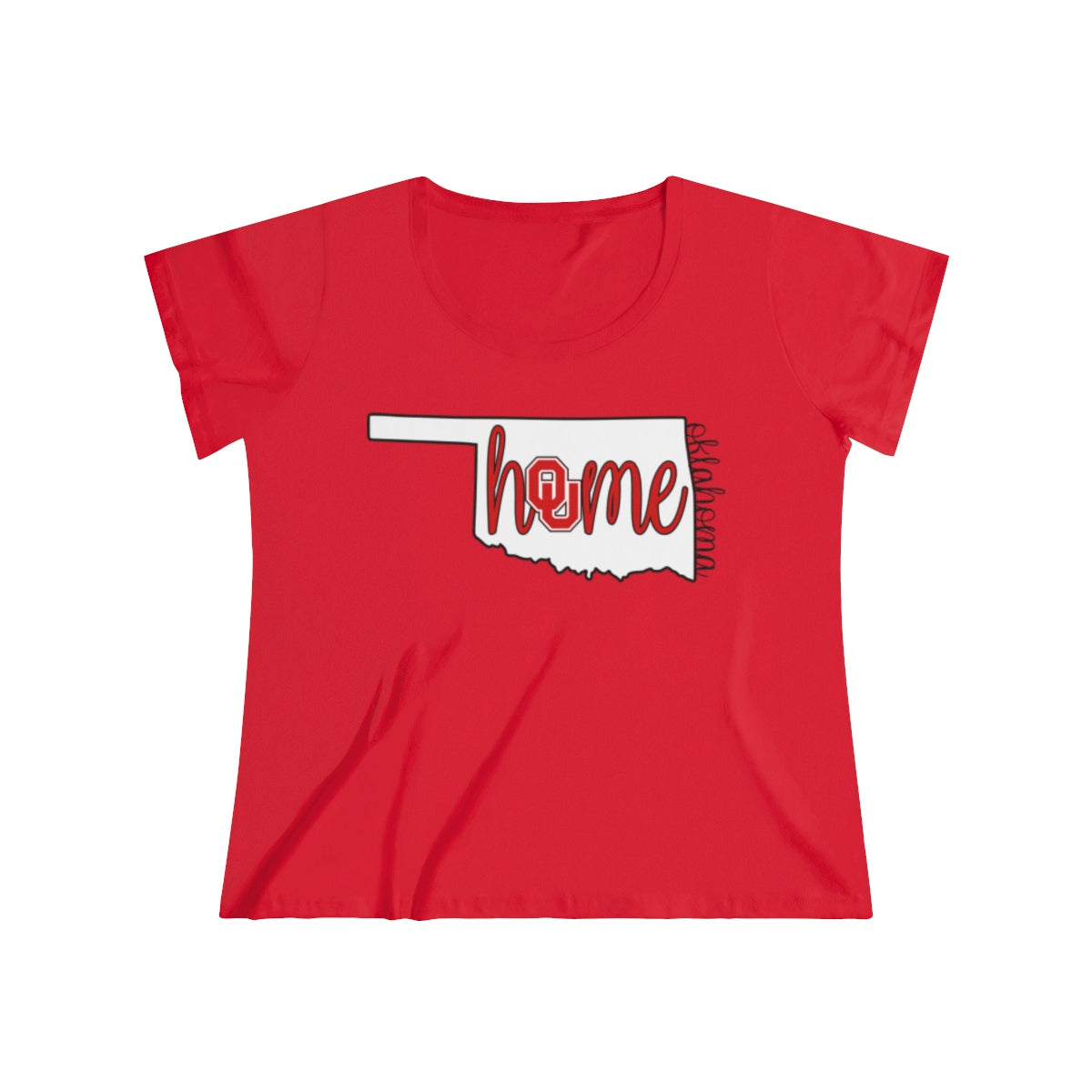 Home Oklahoma University Inspired Women's Curvy Tee