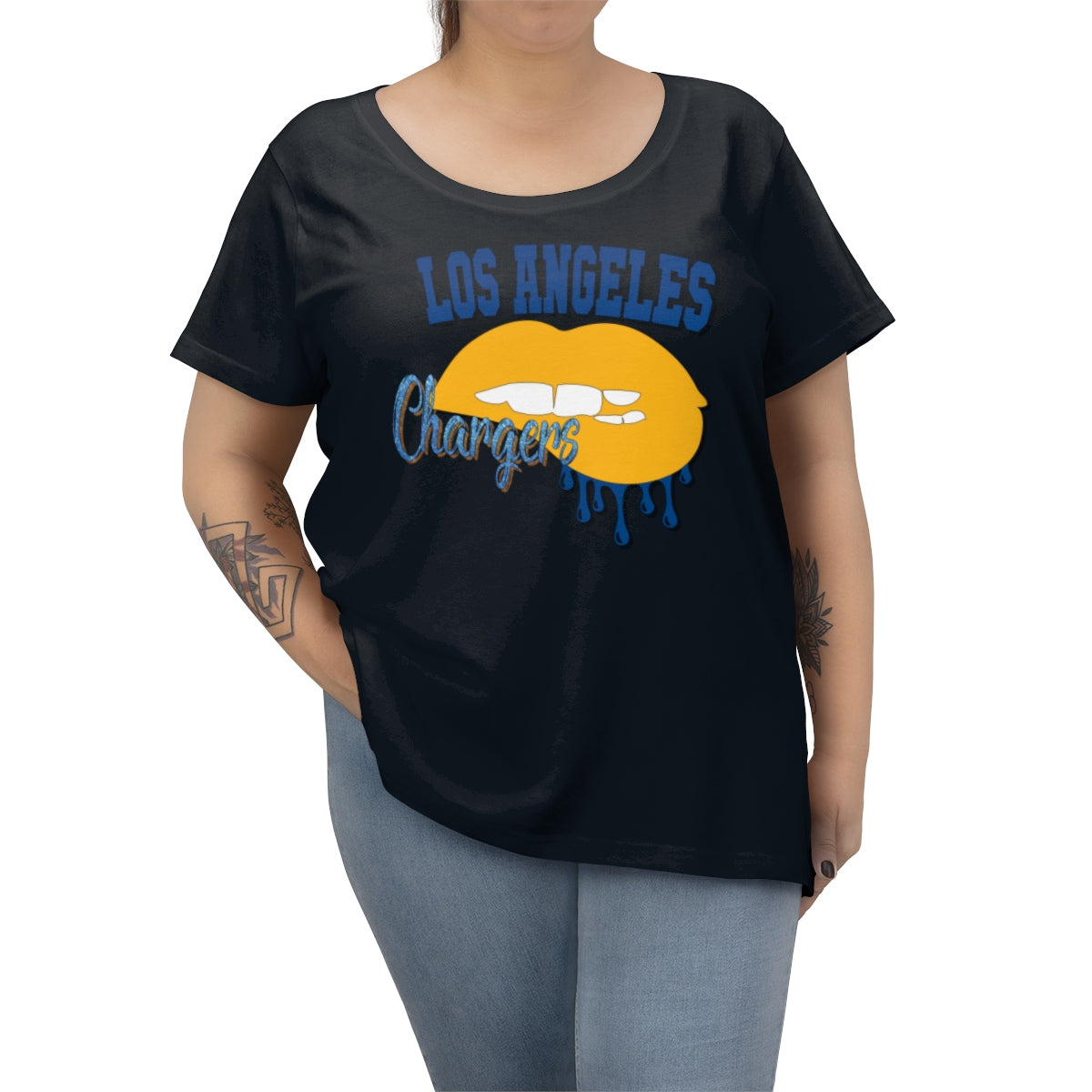 Chargers Dripping Lips Women's Tee