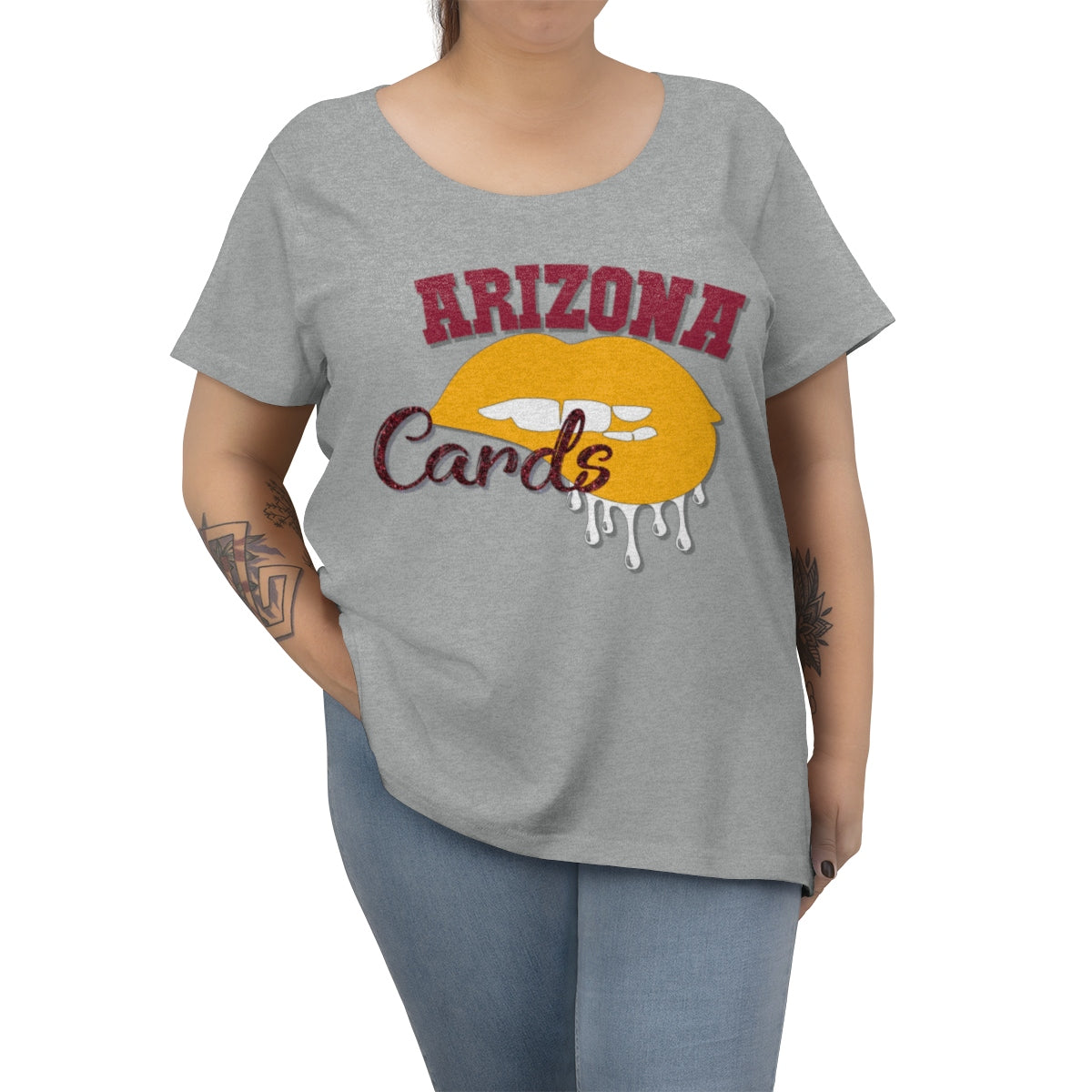 Arizona Cardinals Football Dripping Lips Tee