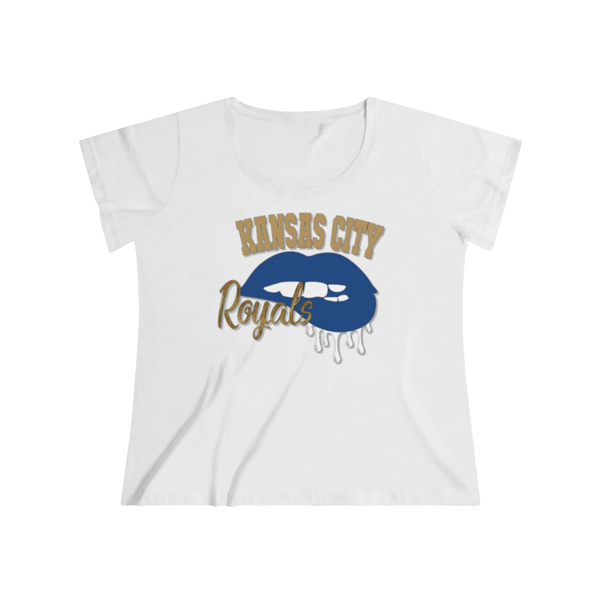 Royals Baseball Dripping Lips Tee